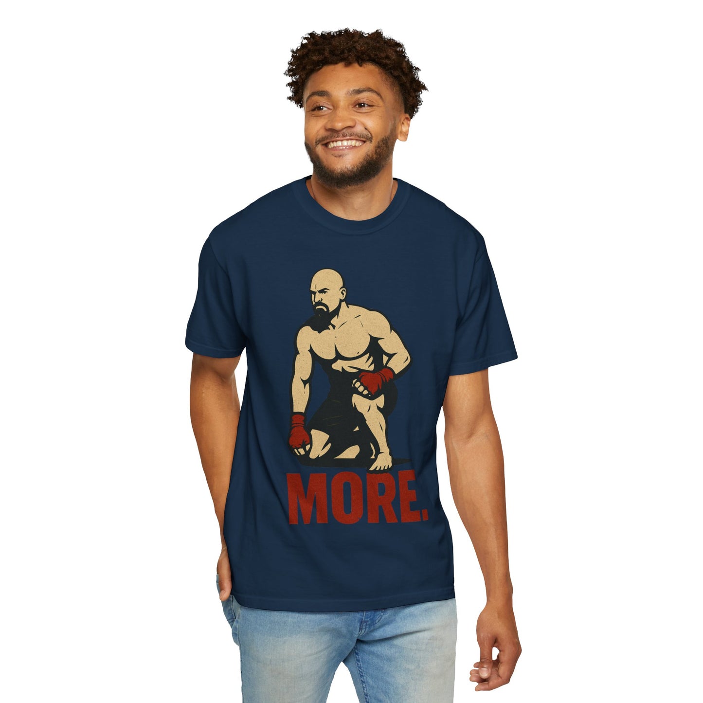 Motivational Fitness T-Shirt with 'MORE - Rising.' Design, Unisex Workout Apparel, Gym Shirt, Gift for Athletes & Fitness Lovers
