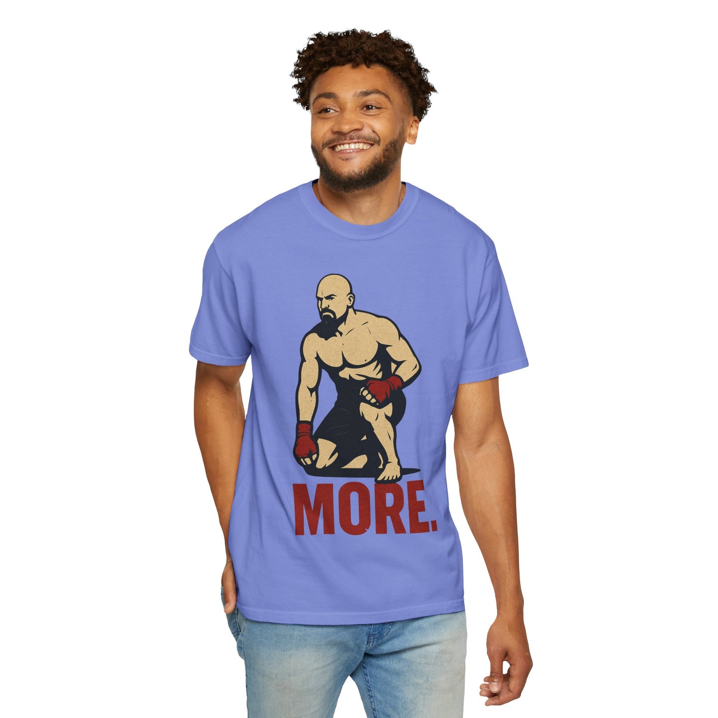 Motivational Fitness T-Shirt with 'MORE - Rising.' Design, Unisex Workout Apparel, Gym Shirt, Gift for Athletes & Fitness Lovers