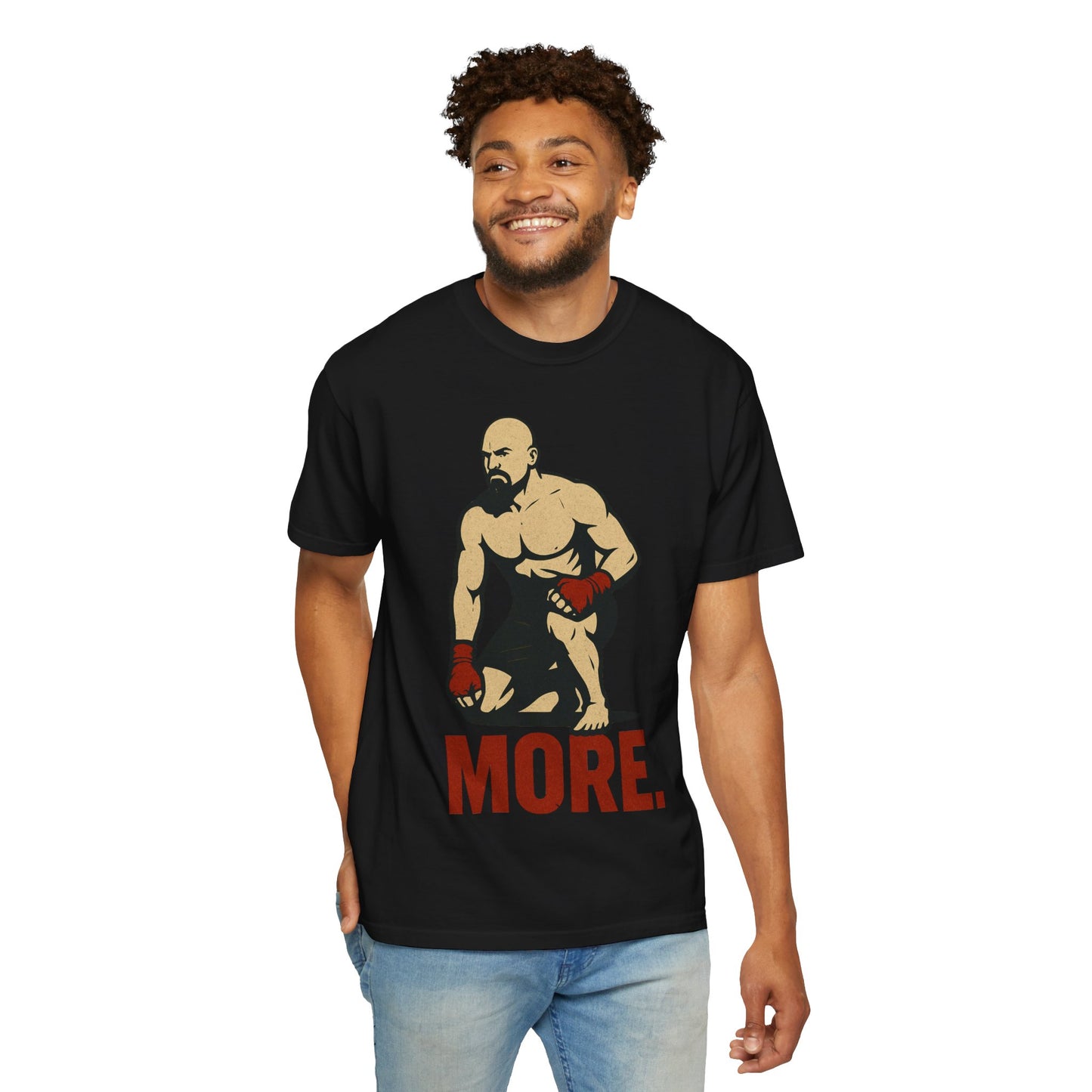 Motivational Fitness T-Shirt with 'MORE - Rising.' Design, Unisex Workout Apparel, Gym Shirt, Gift for Athletes & Fitness Lovers