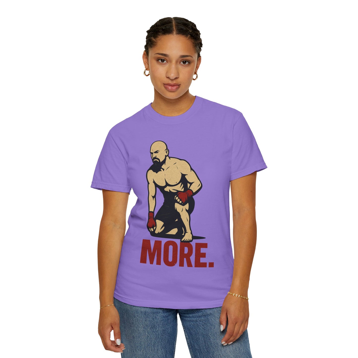 Motivational Fitness T-Shirt with 'MORE - Rising.' Design, Unisex Workout Apparel, Gym Shirt, Gift for Athletes & Fitness Lovers
