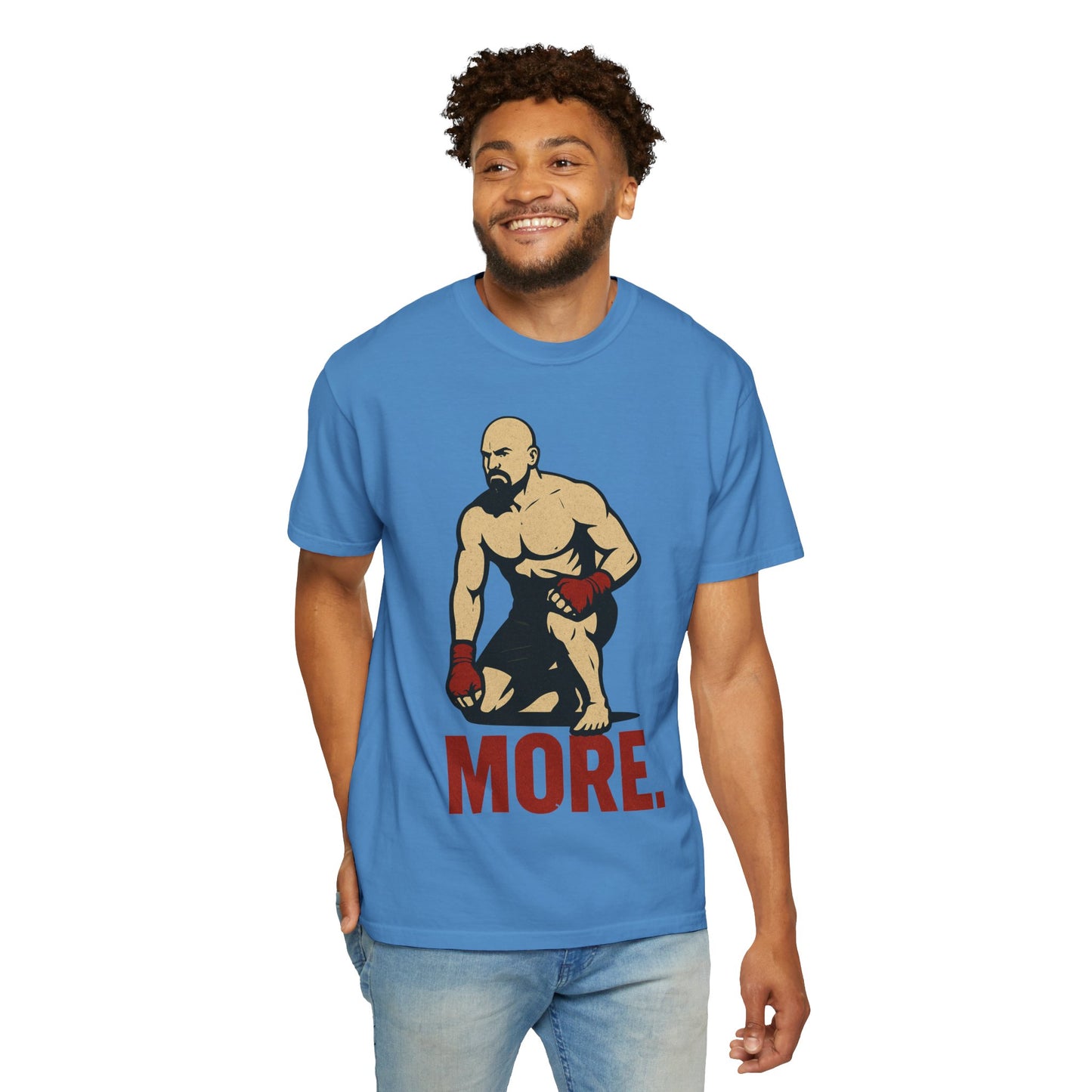 Motivational Fitness T-Shirt with 'MORE - Rising.' Design, Unisex Workout Apparel, Gym Shirt, Gift for Athletes & Fitness Lovers