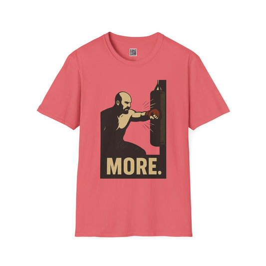 "More, Jab Through Shadows" - Motivational Fitness T-Shirt, Gym Apparel, Workout Gear, Unisex Exercise Top, Gift for Athletes, Sports Enthusiasts, More Inspiration