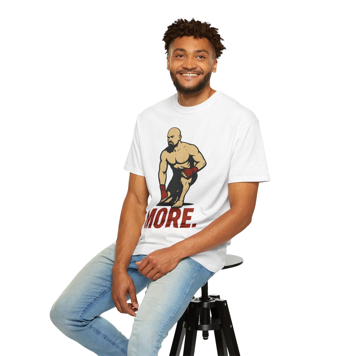 Motivational Fitness T-Shirt with 'MORE - Rising.' Design, Unisex Workout Apparel, Gym Shirt, Gift for Athletes & Fitness Lovers