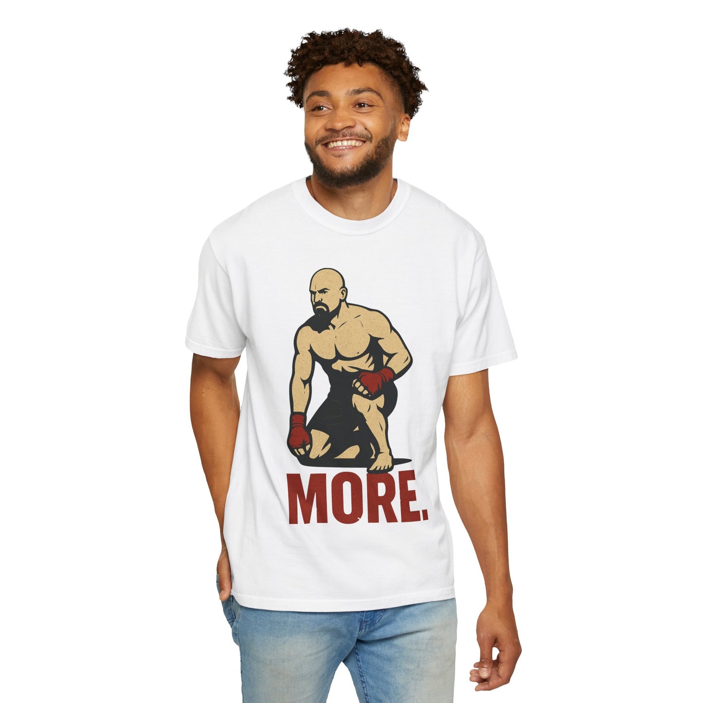 Motivational Fitness T-Shirt with 'MORE - Rising.' Design, Unisex Workout Apparel, Gym Shirt, Gift for Athletes & Fitness Lovers