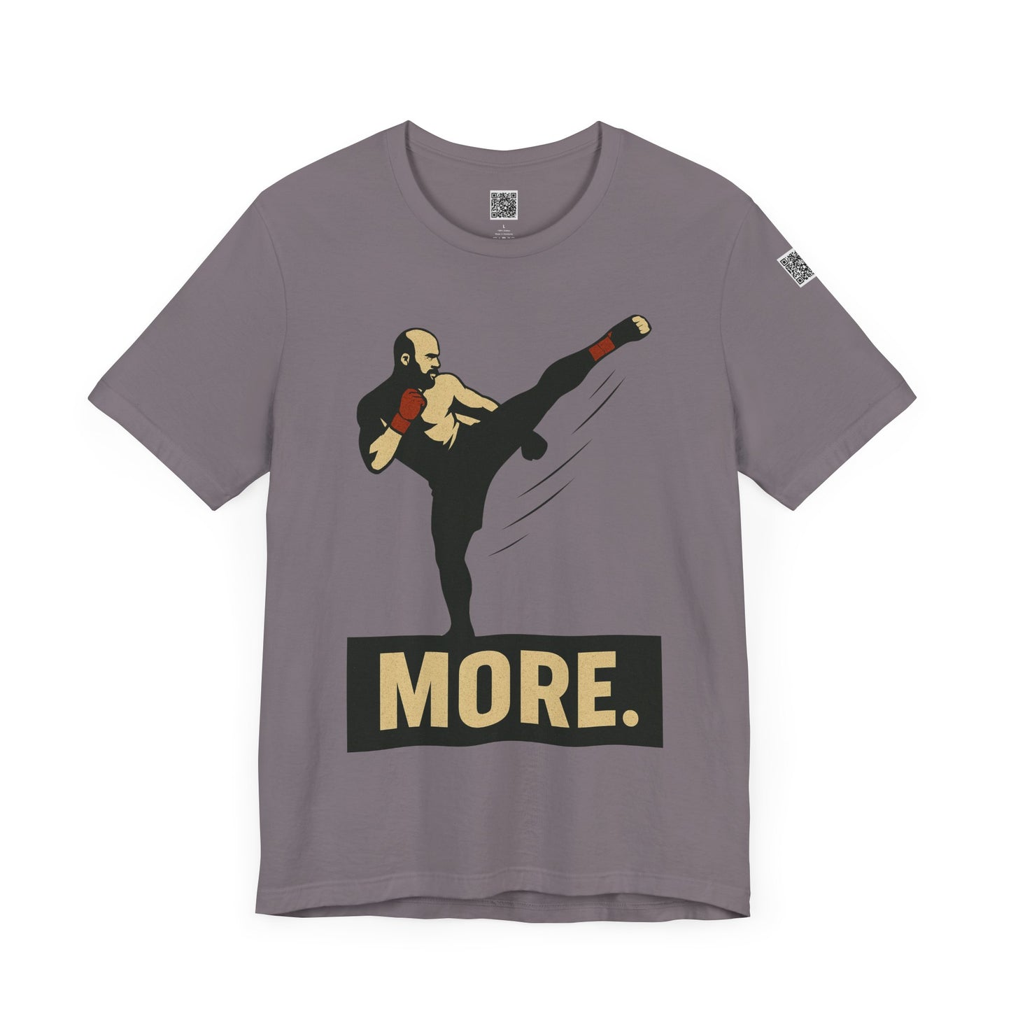 "More, Sidekick" - Motivational Kickboxing Tee - Unisex Short Sleeve Shirt, Fitness Apparel, Workout Gear, Gift for Athletes, Inspirational Clothing