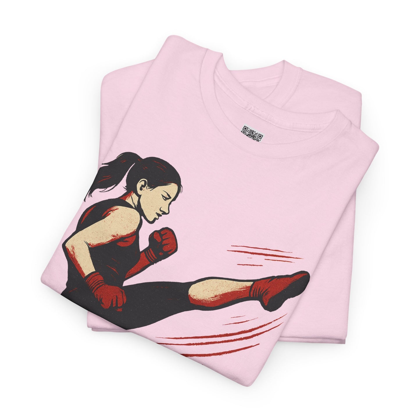 "More with a Kick " - Motivational Fitness Tee | Unisex Heavy Cotton Tee, Gym Shirt, Workout Apparel, Exercise Gift, Activewear, Sports Top