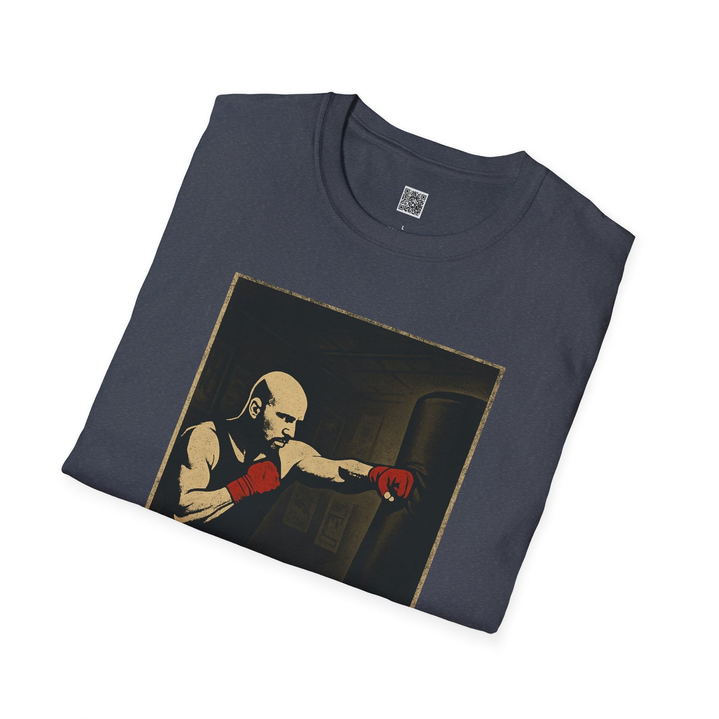 Motivational Unisex Softstyle T-Shirt - 'Discipline Hits Different' - with a Jab