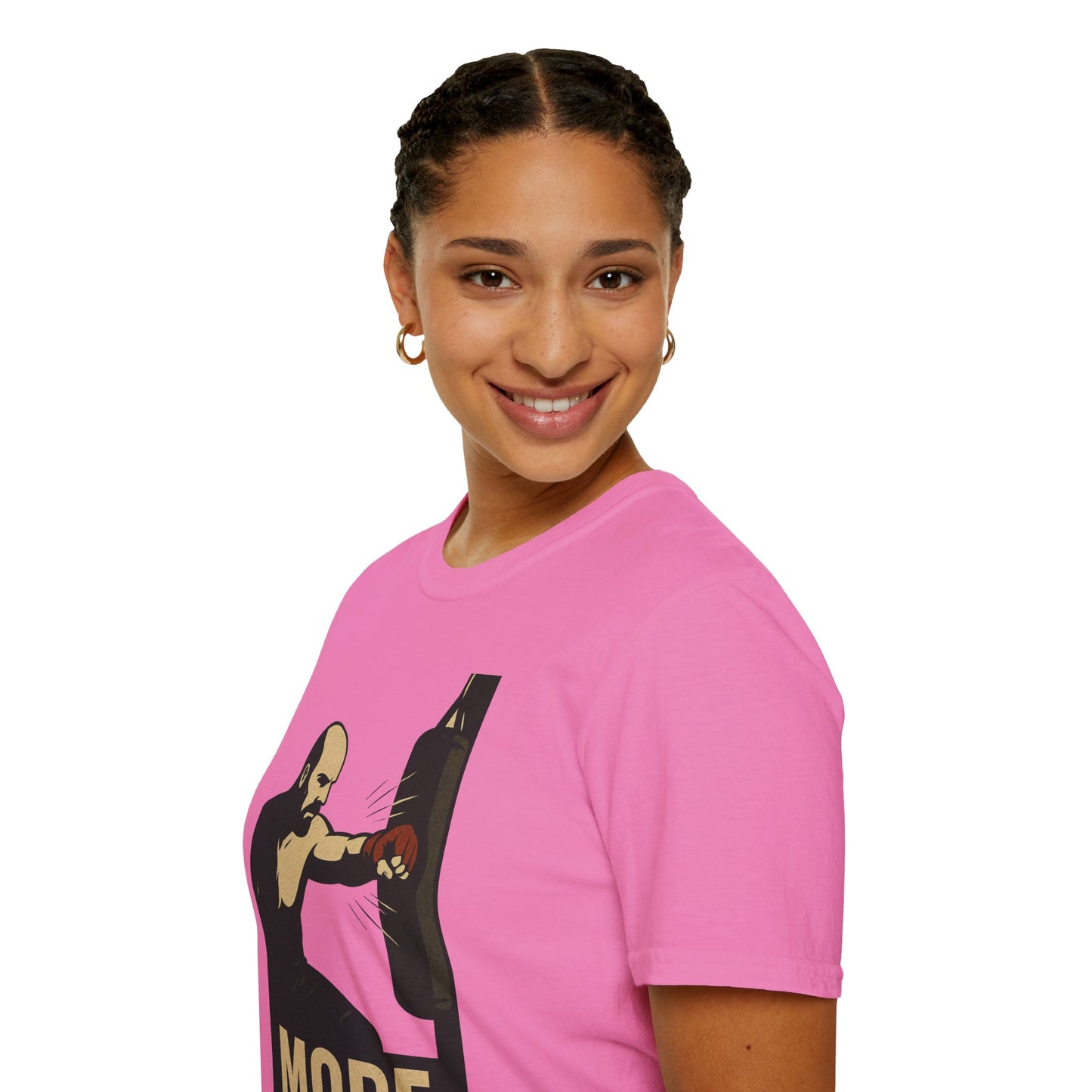 "More, Jab Through Shadows" - Motivational Fitness T-Shirt, Gym Apparel, Workout Gear, Unisex Exercise Top, Gift for Athletes, Sports Enthusiasts, More Inspiration