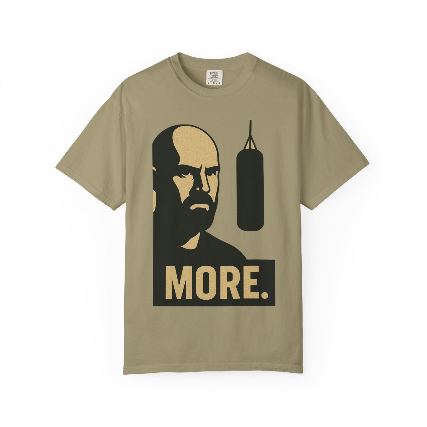 "More. Shadow Stare" - Motivational Gym T-Shirt, Fitness Apparel, Workout Clothing, Gift for Him, Unisex Activewear, Sportswear