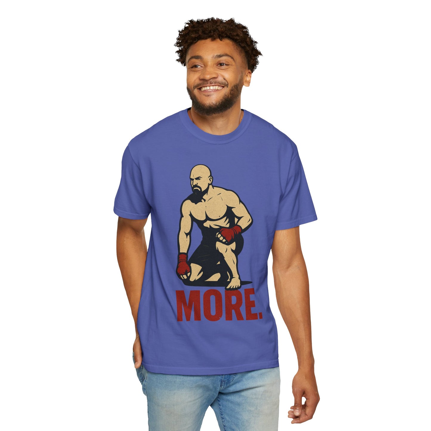 Motivational Fitness T-Shirt with 'MORE - Rising.' Design, Unisex Workout Apparel, Gym Shirt, Gift for Athletes & Fitness Lovers