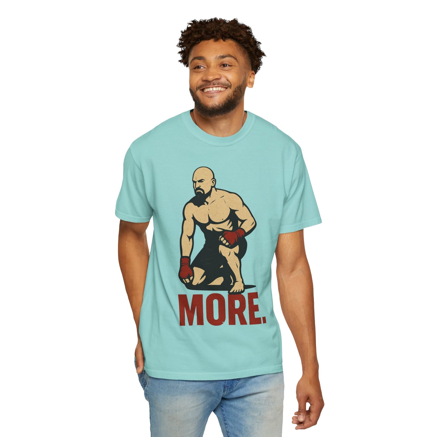 Motivational Fitness T-Shirt with 'MORE - Rising.' Design, Unisex Workout Apparel, Gym Shirt, Gift for Athletes & Fitness Lovers
