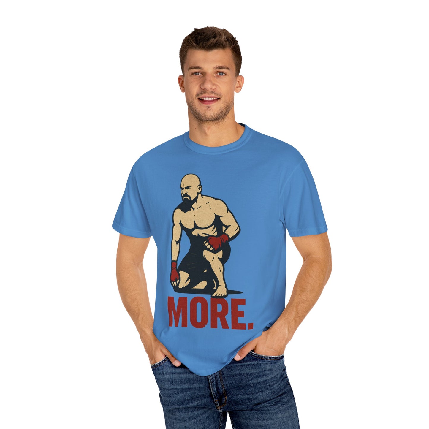 Motivational Fitness T-Shirt with 'MORE - Rising.' Design, Unisex Workout Apparel, Gym Shirt, Gift for Athletes & Fitness Lovers