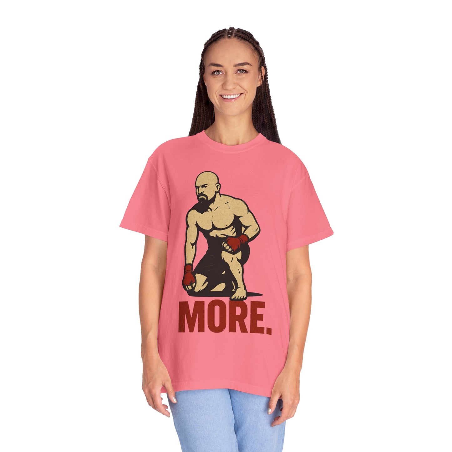Motivational Fitness T-Shirt with 'MORE - Rising.' Design, Unisex Workout Apparel, Gym Shirt, Gift for Athletes & Fitness Lovers