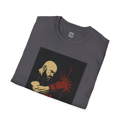 Motivational Unisex Softstyle T-Shirt - 'Discipline Hits Different' - with a Right Hook