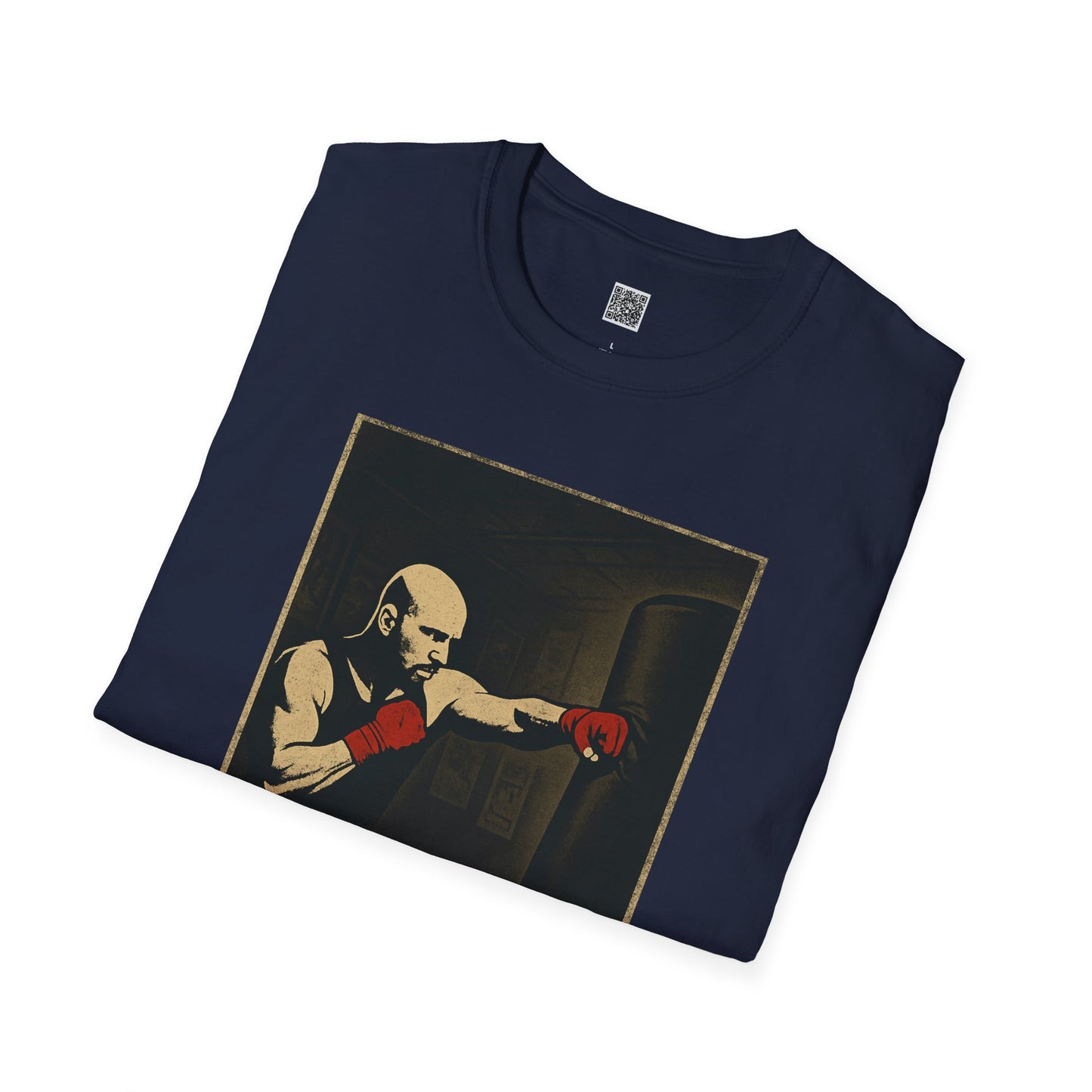 Motivational Unisex Softstyle T-Shirt - 'Discipline Hits Different' - with a Jab
