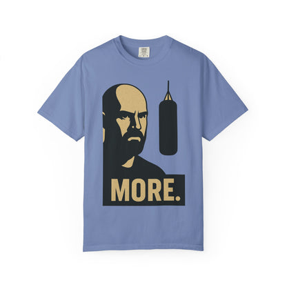 "More. Shadow Stare" - Motivational Gym T-Shirt, Fitness Apparel, Workout Clothing, Gift for Him, Unisex Activewear, Sportswear