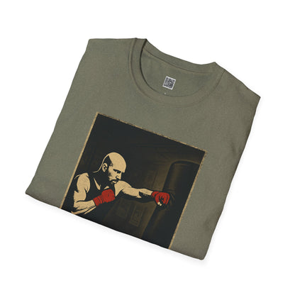 Motivational Unisex Softstyle T-Shirt - 'Discipline Hits Different' - with a Jab