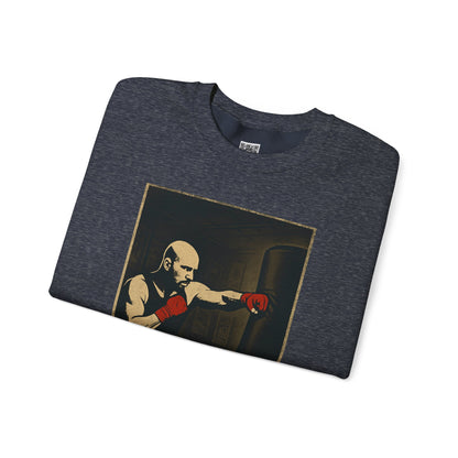 Motivational Sweatshirt - Discipline Hits Different - Unisex Crewneck - Fitness Gift - Workout Apparel - Casual Sport Style - Gym Wear