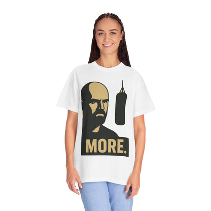 "More. Shadow Stare" - Motivational Gym T-Shirt, Fitness Apparel, Workout Clothing, Gift for Him, Unisex Activewear, Sportswear