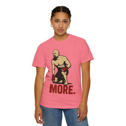 Motivational Fitness T-Shirt with 'MORE - Rising.' Design, Unisex Workout Apparel, Gym Shirt, Gift for Athletes & Fitness Lovers