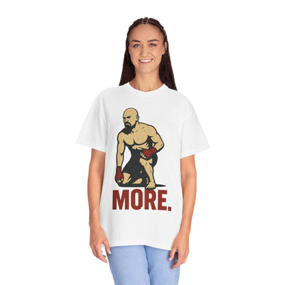 Motivational Fitness T-Shirt with 'MORE - Rising.' Design, Unisex Workout Apparel, Gym Shirt, Gift for Athletes & Fitness Lovers
