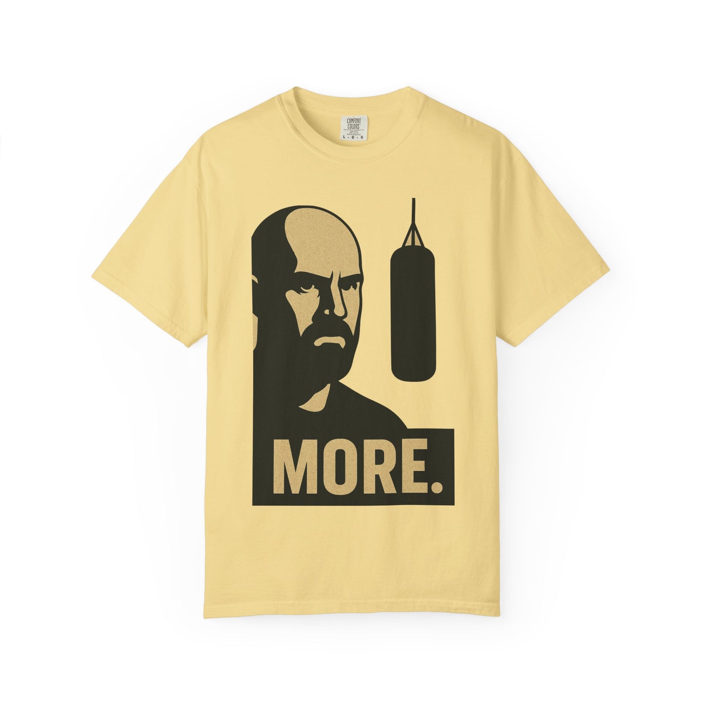 "More. Shadow Stare" - Motivational Gym T-Shirt, Fitness Apparel, Workout Clothing, Gift for Him, Unisex Activewear, Sportswear