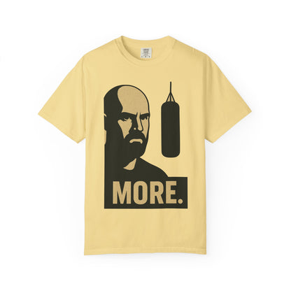 "More. Shadow Stare" - Motivational Gym T-Shirt, Fitness Apparel, Workout Clothing, Gift for Him, Unisex Activewear, Sportswear