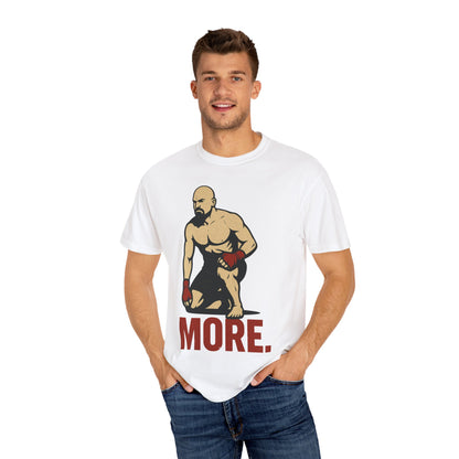 Motivational Fitness T-Shirt with 'MORE - Rising.' Design, Unisex Workout Apparel, Gym Shirt, Gift for Athletes & Fitness Lovers