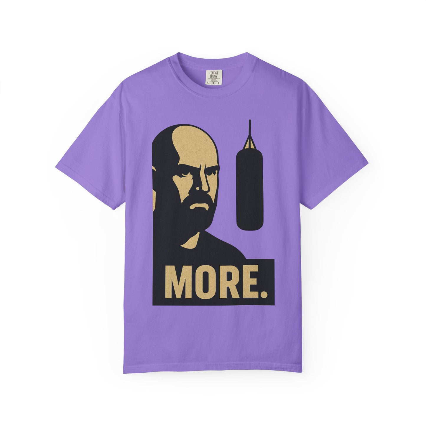 "More. Shadow Stare" - Motivational Gym T-Shirt, Fitness Apparel, Workout Clothing, Gift for Him, Unisex Activewear, Sportswear