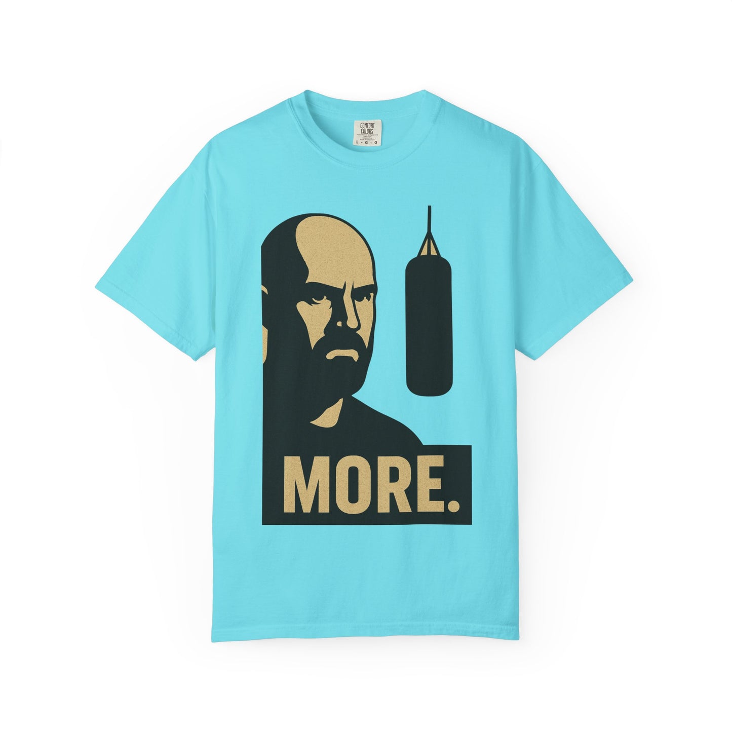 "More. Shadow Stare" - Motivational Gym T-Shirt, Fitness Apparel, Workout Clothing, Gift for Him, Unisex Activewear, Sportswear