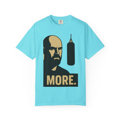 "More. Shadow Stare" - Motivational Gym T-Shirt, Fitness Apparel, Workout Clothing, Gift for Him, Unisex Activewear, Sportswear