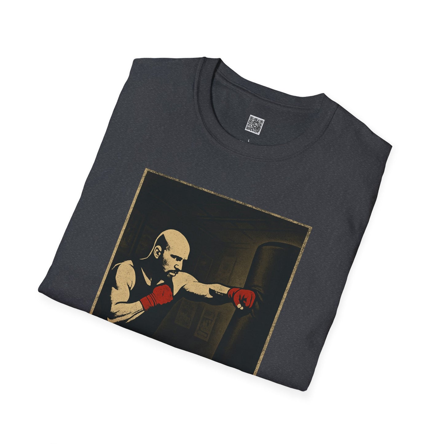 Motivational Unisex Softstyle T-Shirt - 'Discipline Hits Different' - with a Jab