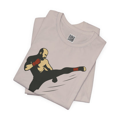 "More, Sidekick" - Motivational Kickboxing Tee - Unisex Short Sleeve Shirt, Fitness Apparel, Workout Gear, Gift for Athletes, Inspirational Clothing