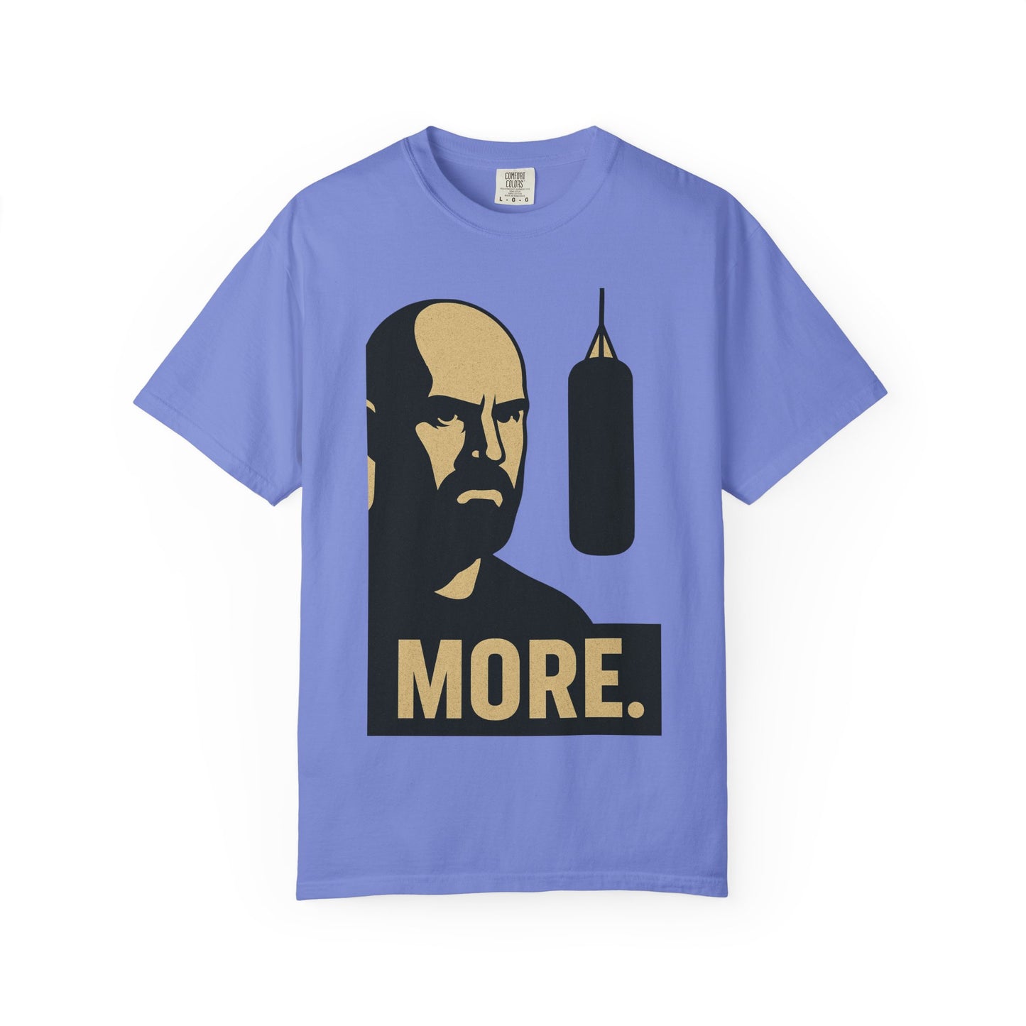 "More. Shadow Stare" - Motivational Gym T-Shirt, Fitness Apparel, Workout Clothing, Gift for Him, Unisex Activewear, Sportswear