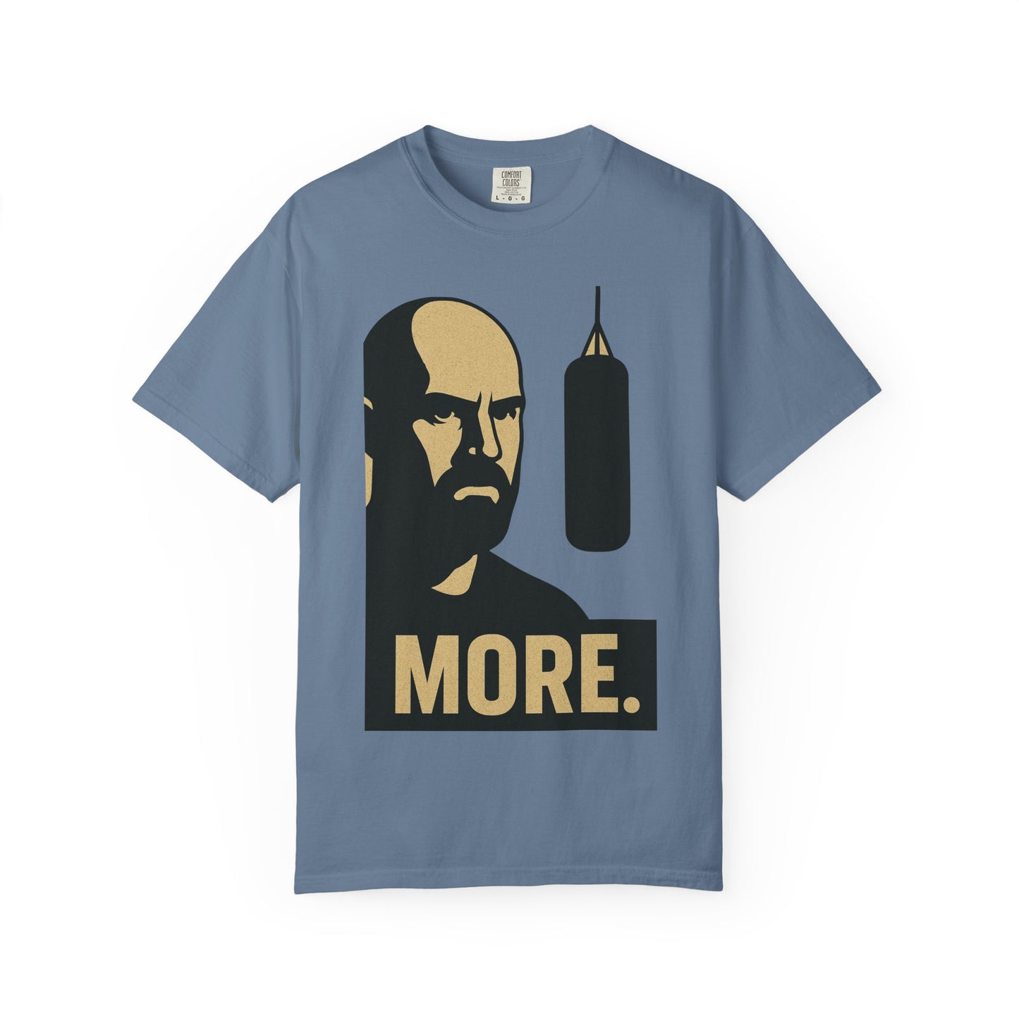 "More. Shadow Stare" - Motivational Gym T-Shirt, Fitness Apparel, Workout Clothing, Gift for Him, Unisex Activewear, Sportswear