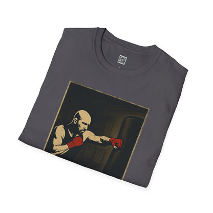 Motivational Unisex Softstyle T-Shirt - 'Discipline Hits Different' - with a Jab