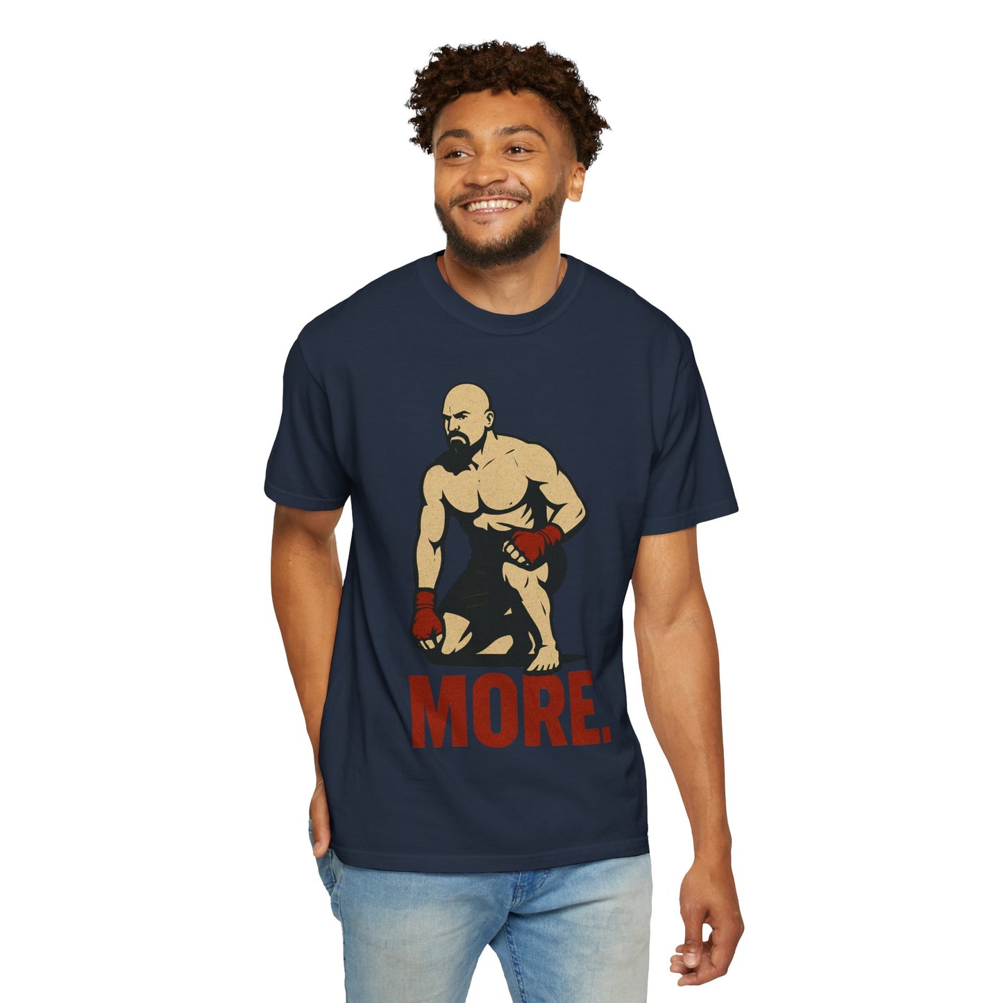 Motivational Fitness T-Shirt with 'MORE - Rising.' Design, Unisex Workout Apparel, Gym Shirt, Gift for Athletes & Fitness Lovers