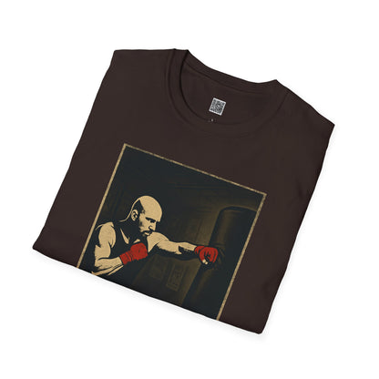 Motivational Unisex Softstyle T-Shirt - 'Discipline Hits Different' - with a Jab