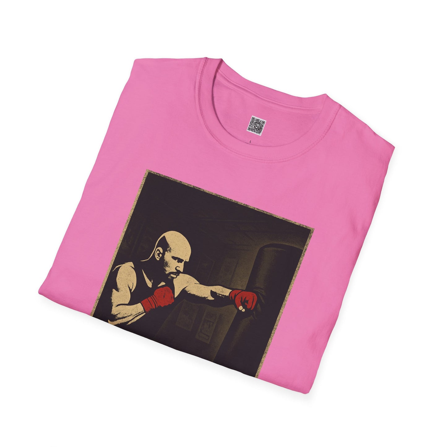 Motivational Unisex Softstyle T-Shirt - 'Discipline Hits Different' - with a Jab