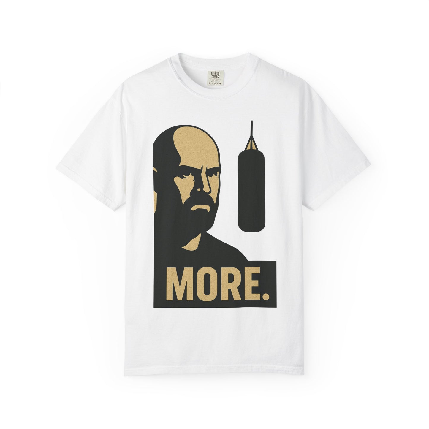 "More. Shadow Stare" - Motivational Gym T-Shirt, Fitness Apparel, Workout Clothing, Gift for Him, Unisex Activewear, Sportswear