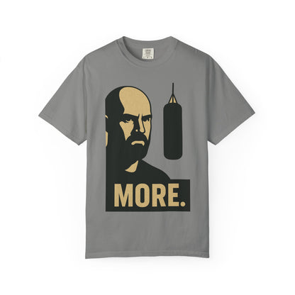 "More. Shadow Stare" - Motivational Gym T-Shirt, Fitness Apparel, Workout Clothing, Gift for Him, Unisex Activewear, Sportswear