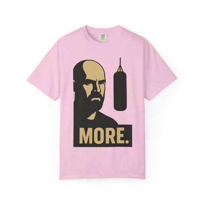 "More. Shadow Stare" - Motivational Gym T-Shirt, Fitness Apparel, Workout Clothing, Gift for Him, Unisex Activewear, Sportswear