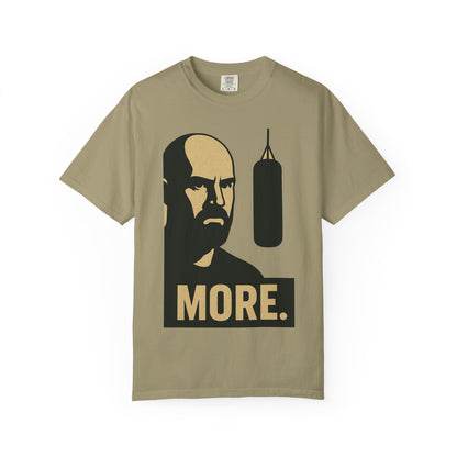 "More. Shadow Stare" - Motivational Gym T-Shirt, Fitness Apparel, Workout Clothing, Gift for Him, Unisex Activewear, Sportswear