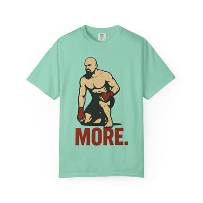 Motivational Fitness T-Shirt with 'MORE - Rising.' Design, Unisex Workout Apparel, Gym Shirt, Gift for Athletes & Fitness Lovers