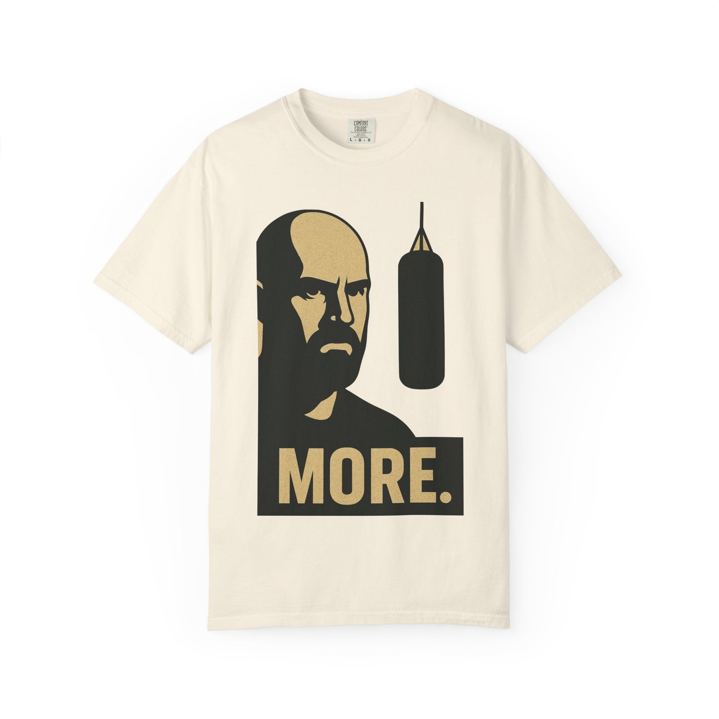 "More. Shadow Stare" - Motivational Gym T-Shirt, Fitness Apparel, Workout Clothing, Gift for Him, Unisex Activewear, Sportswear