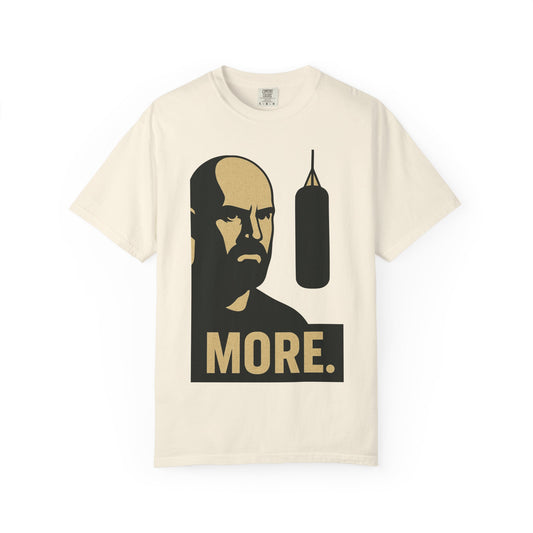 "More. Shadow Stare" - Motivational Gym T-Shirt, Fitness Apparel, Workout Clothing, Gift for Him, Unisex Activewear, Sportswear