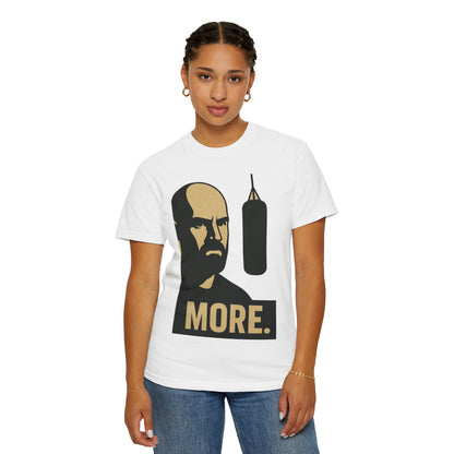 "More. Shadow Stare" - Motivational Gym T-Shirt, Fitness Apparel, Workout Clothing, Gift for Him, Unisex Activewear, Sportswear