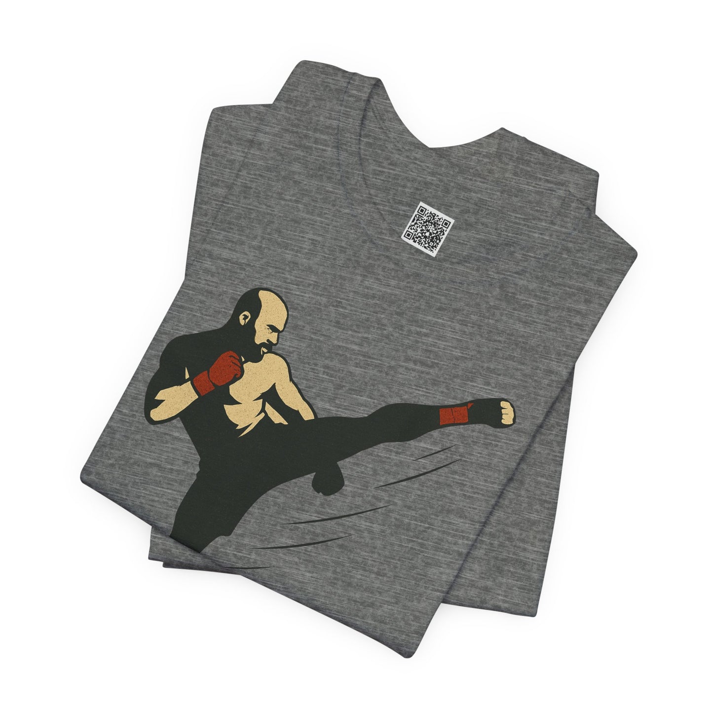 "More, Sidekick" - Motivational Kickboxing Tee - Unisex Short Sleeve Shirt, Fitness Apparel, Workout Gear, Gift for Athletes, Inspirational Clothing