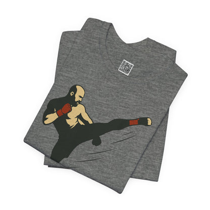 "More, Sidekick" - Motivational Kickboxing Tee - Unisex Short Sleeve Shirt, Fitness Apparel, Workout Gear, Gift for Athletes, Inspirational Clothing