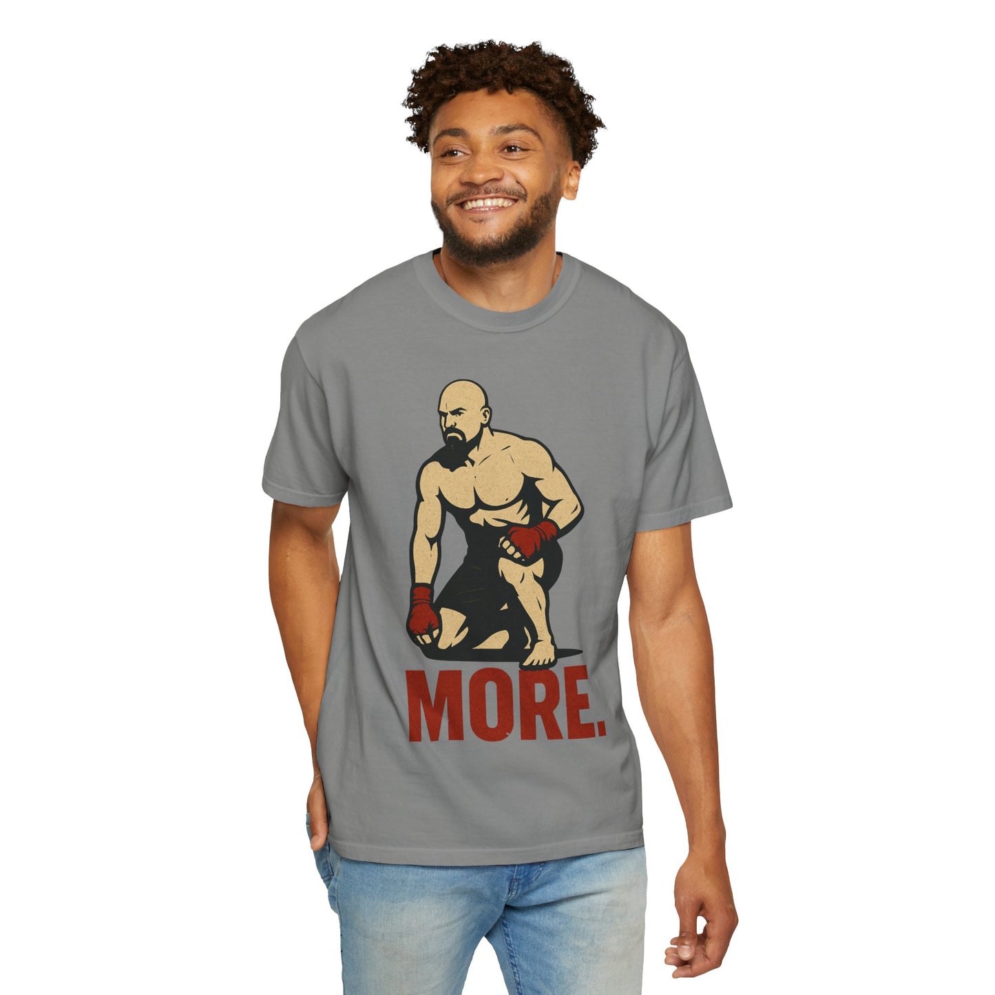 Motivational Fitness T-Shirt with 'MORE - Rising.' Design, Unisex Workout Apparel, Gym Shirt, Gift for Athletes & Fitness Lovers